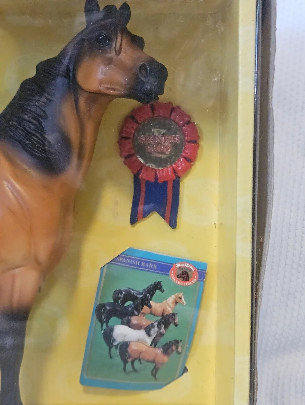 Vintage Blue Box Blue Ribbon Stables Spanish Barb Model Horse #37035 NIB